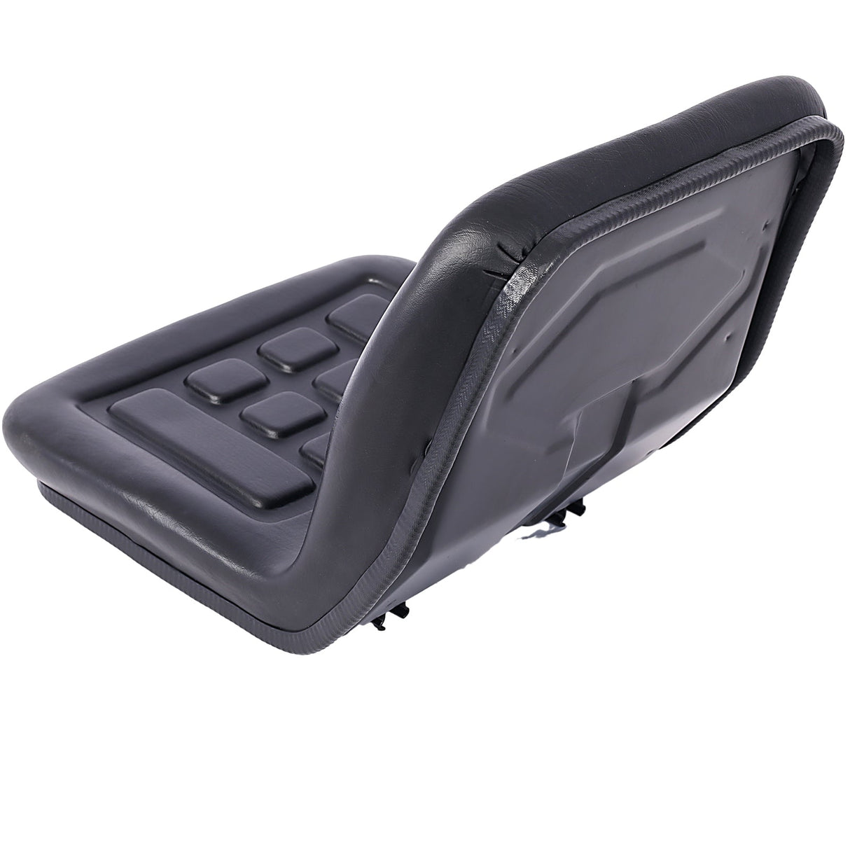 Universal Tractor Seat with a Drain Hole Thickly - Padded Horizontally Adjustable - Black - Fab Heavy Parts