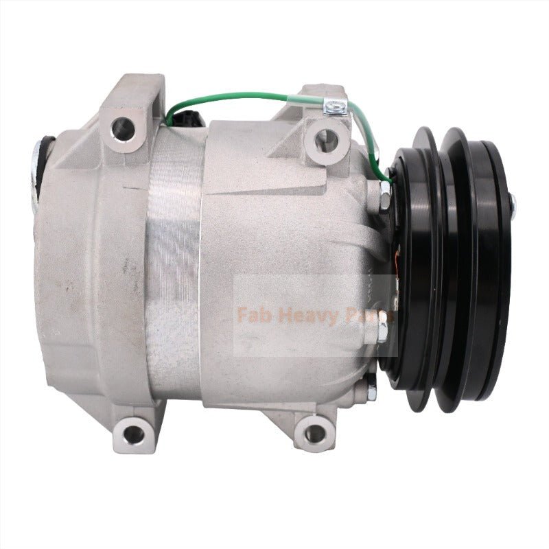 V5 A/C Compressor 11Q6 - 90040 11Q6 - 90041 Fits for Hyundai Excavator HW140 HW160 HW210 HX140L HX160L HX180L - Fab Heavy Parts