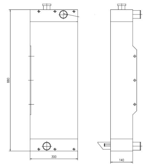Water Cooler 14373456 for Volvo Excavator EW160 - Fab Heavy Parts