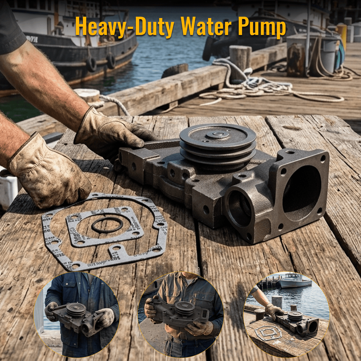 Water Pump 3801715 3801784 for Cummins Engine NT855 855 NH855 N310 NTC335 NTC350 - Fab Heavy Parts