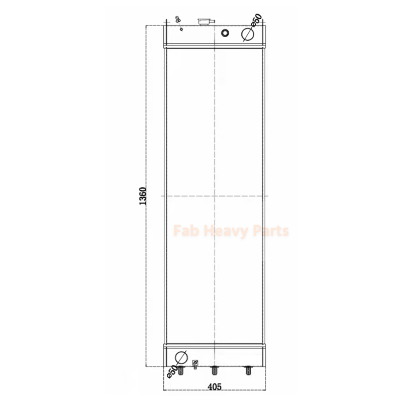 Water Tank Radiator LC05P00088S023 Fits for Kobelco Excavator SK300-10 SK300LC-10 SK350-10 SK330-10