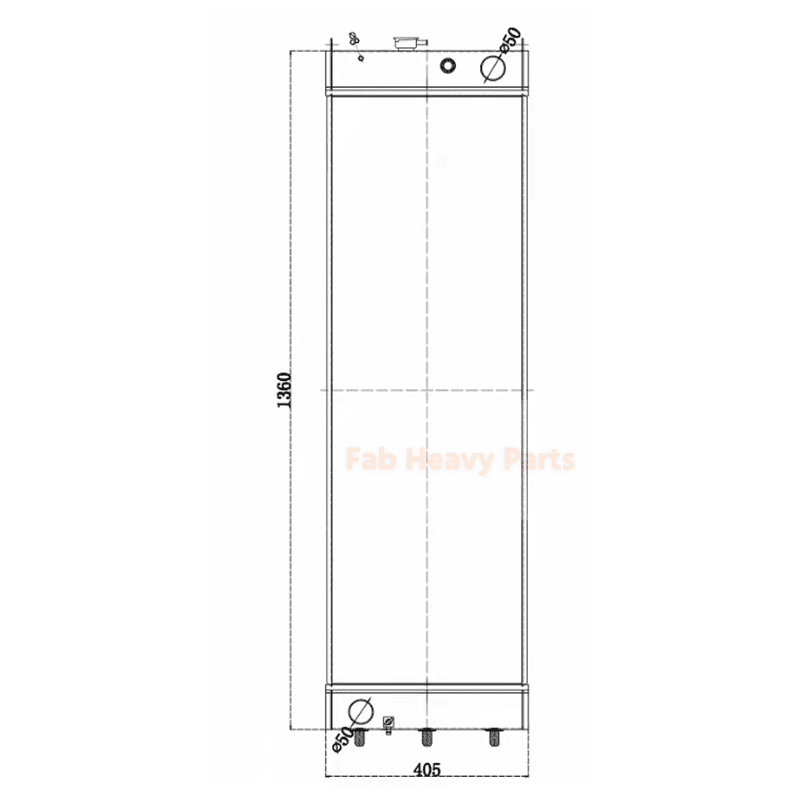 Water Tank Radiator LC05P00088S023 Fits for Kobelco Excavator SK300 - 10 SK300LC - 10 SK350 - 10 SK330 - 10 - Fab Heavy Parts