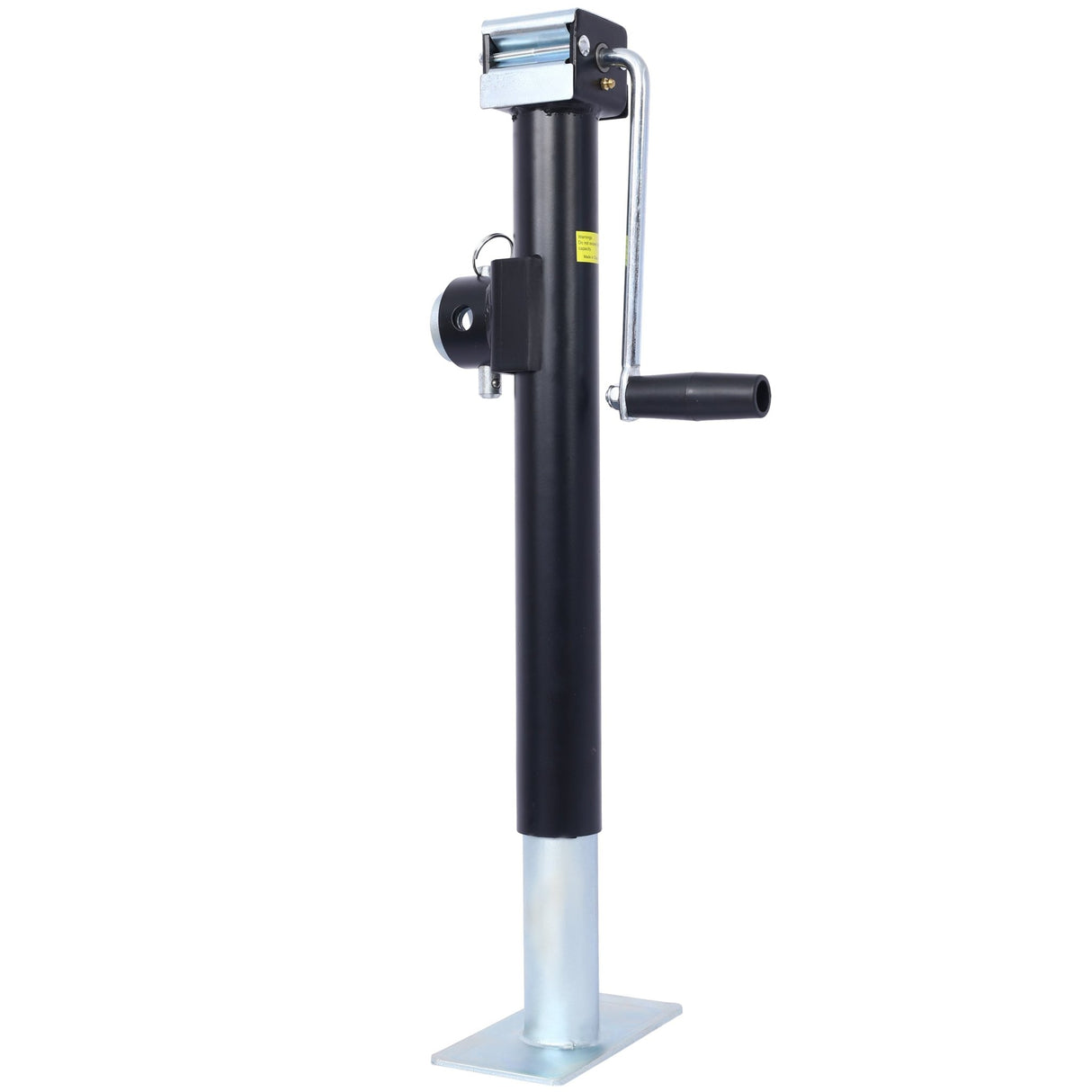 Weld - On Pipe - Mount Swivel RV Trailer Jack 5,000 lbs. 15 - 1/2 Inches Vertical Travel Black - Fab Heavy Parts