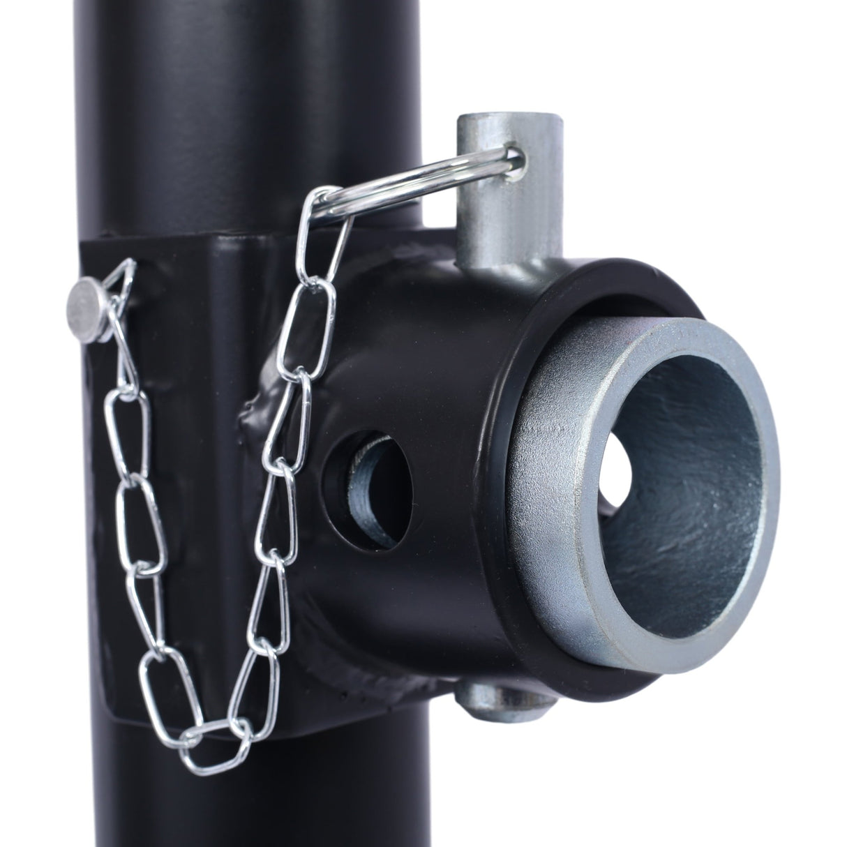 Weld - On Pipe - Mount Swivel RV Trailer Jack 5,000 lbs. 15 - 1/2 Inches Vertical Travel Black - Fab Heavy Parts