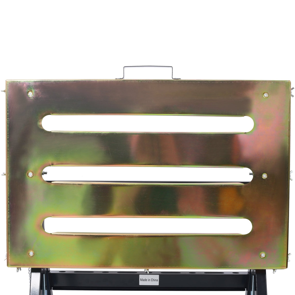 Welding Workbench with Wheels and Slot 30"x20" 400lbs Capacity Steel Folding Adjustable - Fab Heavy Parts