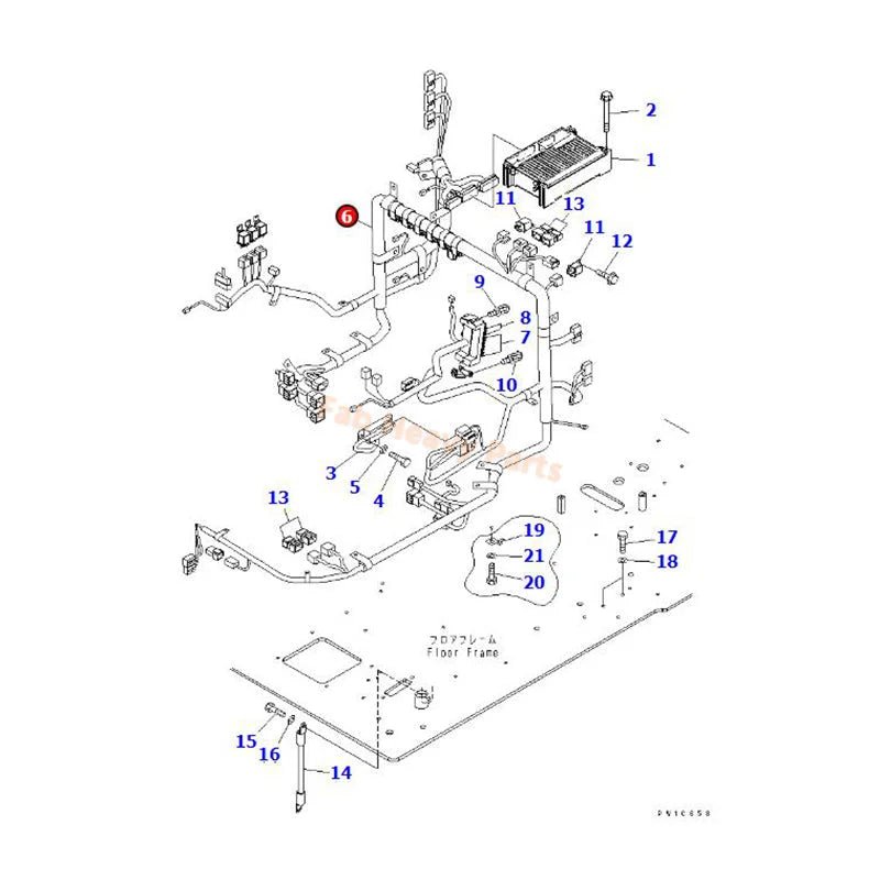 Wiring Harness 207 - 06 - 71211 Fits for Komatsu Excavator PC360 - 7 PC300 - 7 PC350LC - 7 PC300LL - 7L PC300HD - 7L - Fab Heavy Parts