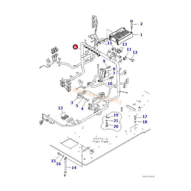 Arnés de cableado 207-06-71211 se adapta a Komatsu Excavator PC360-7 PC300-7 PC350LC-7 PC300LL-7L PC300HD-7L