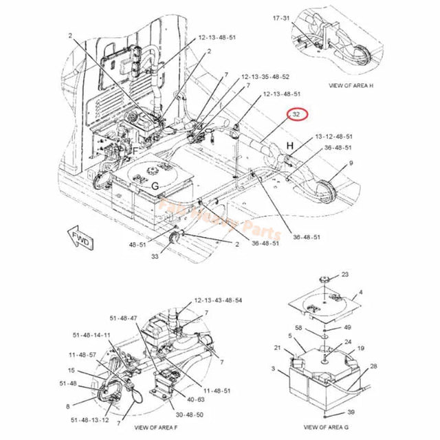 Wiring Harness 267-7969 2677969 Fits for Caterpillar CAT Engine C7 Excavator 324D 324D L 324D LN 325D 325D L
