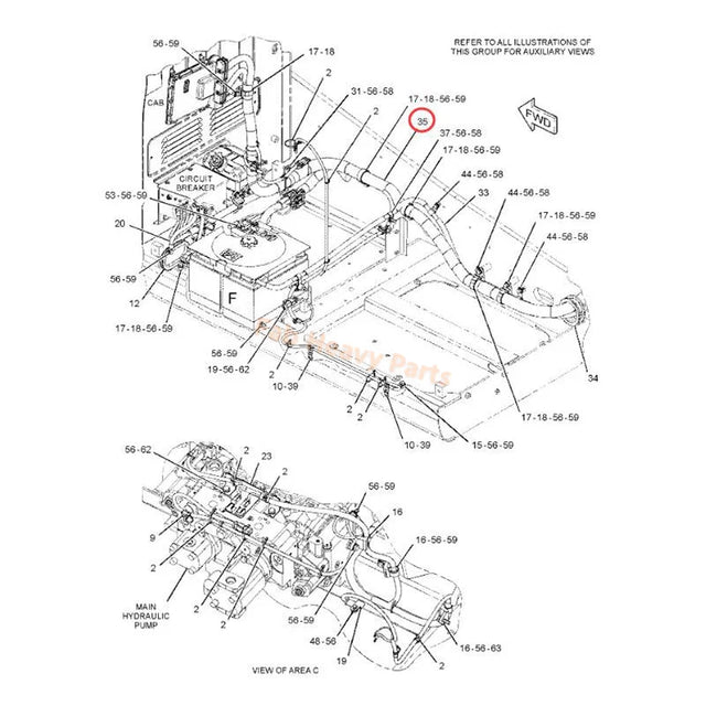 Faire du faisceau de câblage 306-8610 3068610 Fits pour Caterpillar Cat Engine C6.4 Excavator 320D 323D L