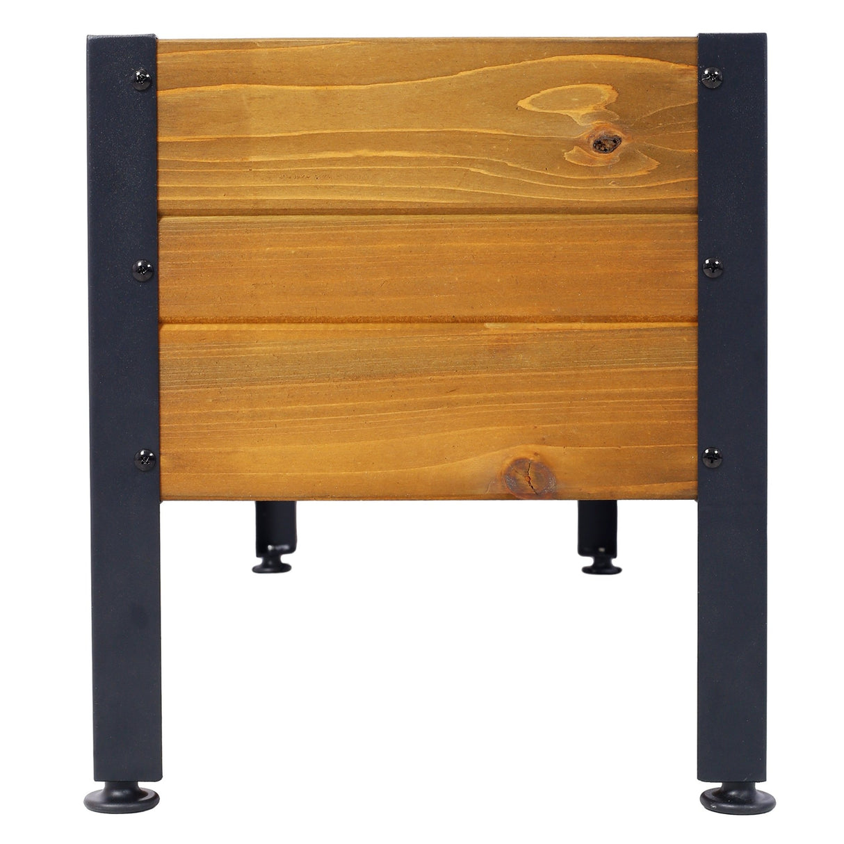 Wood Rectangular Garden Planter Box Raised Bed Outdoor Elevated Herbs Vegetables Flowers Great Patio Deck Balcony - Fab Heavy Parts