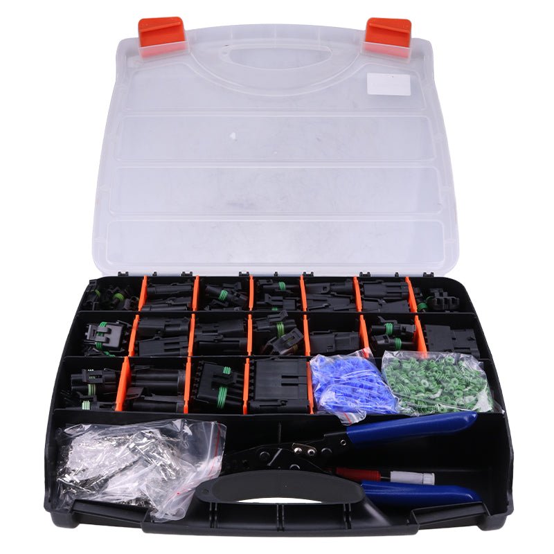 WP - 1505 Pro Weather Pack Connector Kit With T - 18 Crimp Tool - Fab Heavy Parts