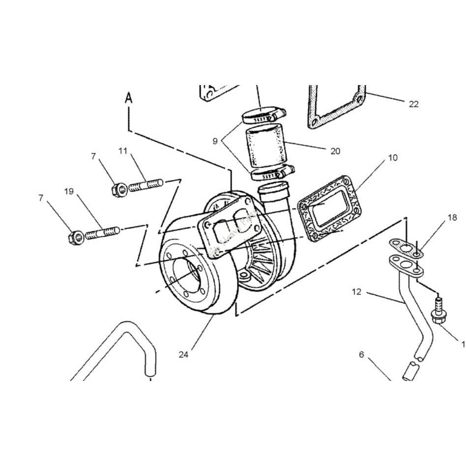 Caterpillar Excavator M312 M315 Engine Turbo GT2052 Turbocharger 127-2929 1272929-Turbocharger-Fab Heavy Parts
