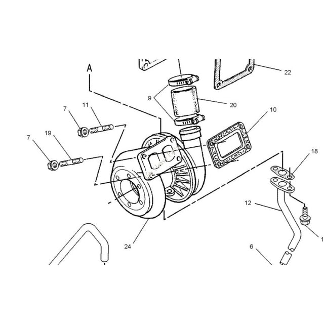 Caterpillar Excavator M312 M315 Engine Turbo GT2052 Turbocharger 127-2929 1272929-Turbocharger-Fab Heavy Parts