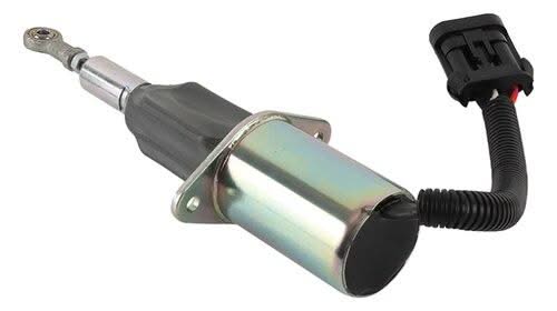 12V Shut Down Solenoid 3939018 SA-4889-12 SA-4767-12 For Hyundai 335LC-7 With Fits Cummins Engine 6CT - Fab Heavy Parts
