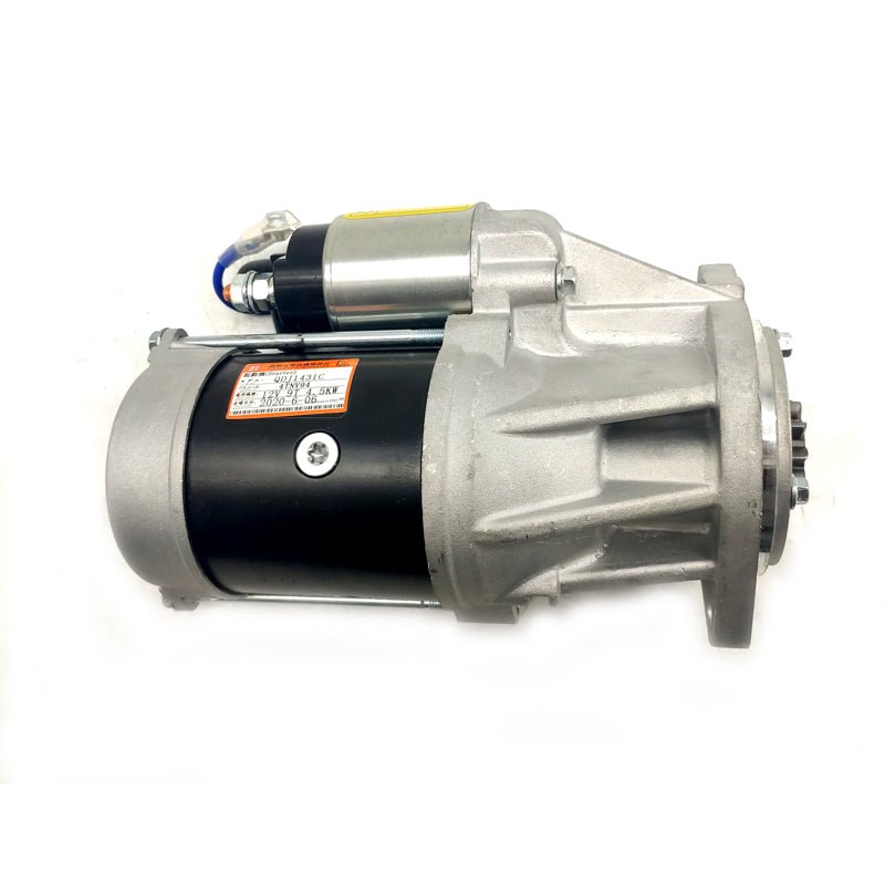12V Starter Motor 129940-77010 Fit Hitachi ZX60USB-3F ZX65USB-3F Doosan DH60 Volvo EC55 Hyundai R60-7 Engine 4TNV94 4TNV98 - Fab Heavy Parts