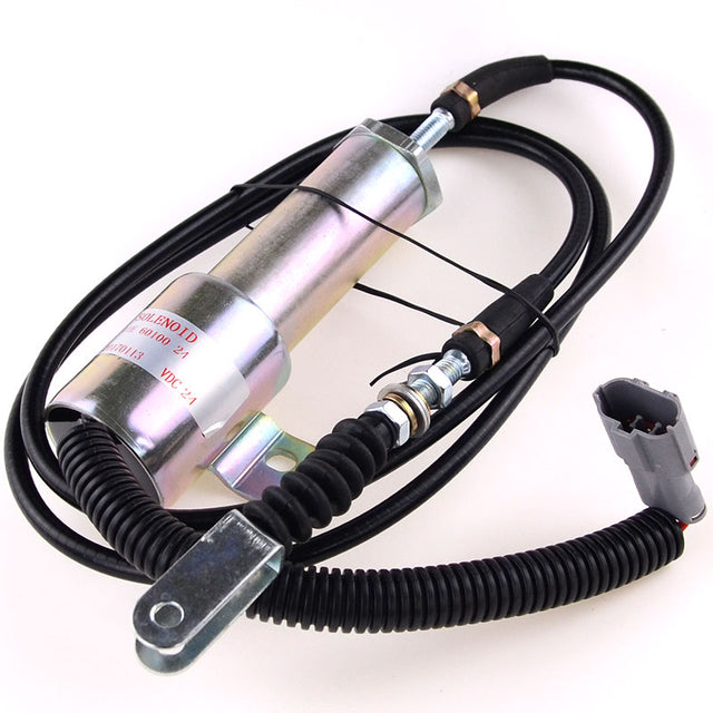 Stop Solenoid 11E1-60100-24 60V1-60100-24 24V for Hyundai R210-5 R210-7-Shut down solenoid-Fab Heavy Parts