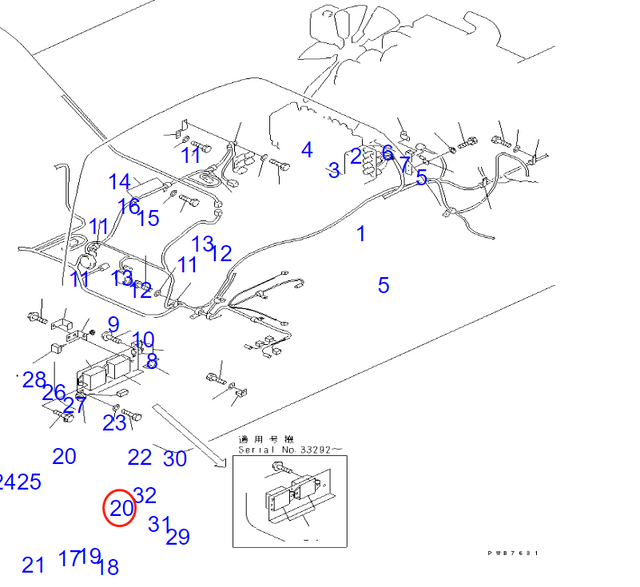 Fits pour Komatsu Excavator PC400-6Z PC400-6C PC400ST-6 Contrôleur d'accélérateur à main 7834-27-3001