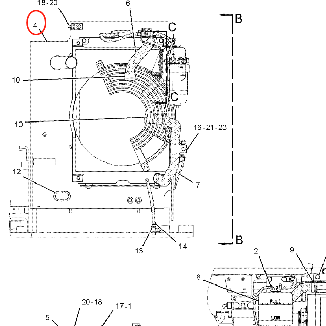 Hydraulic Radiator 210-1295 2101295 2478437 247-8437 Fits for Caterpillar CAT Excavator 304 304CR