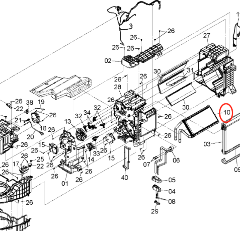 Hydraulic Radiator XB00001051 for Hitachi Excavator ZAX360-5