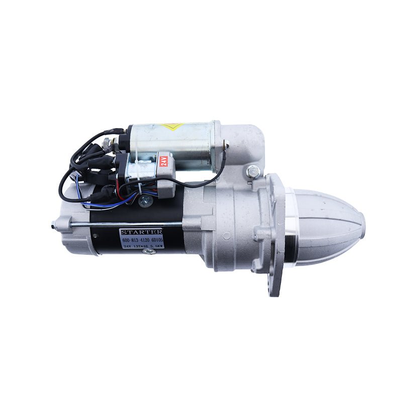 24V 5.5kW 13T Starter Motor 600 - 813 - 2520 Fits for Komatsu Engine 4D105 - 3 6D105 - 1 Dozer D31A - 17 D31Q - 17 D31P - 17A D31S - 17 - Fab Heavy Parts