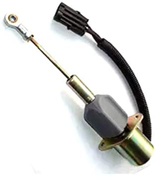 Fuel Shutoff Solenoid RE54747 for John Deere 770C 770CH 772CH 330LC 330LCR-Shut down solenoid-Fab Heavy Parts