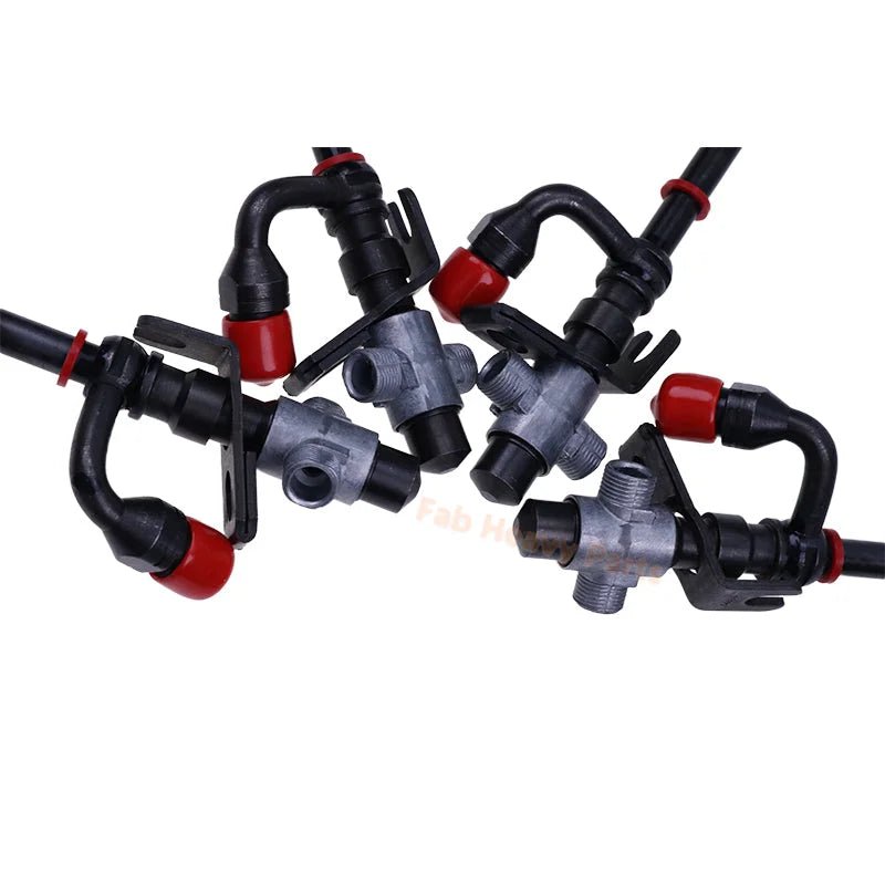 4 PCS Fuel Injector RE507766 RE531436 38416 Fits for John Deere 4045D 4045T 6068D 3215 3220 6715 6020 6120 6220 6320 6420 6520 6620 6120L - Fab Heavy Parts