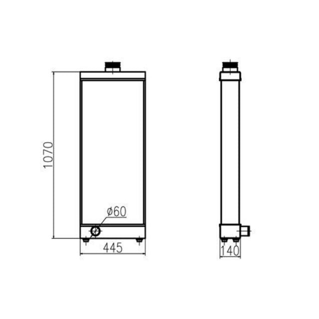 Convient pour Komatsu Du Tamin HD325-7 HD325-7R HD405-7 HD405-7R Radiateur Hydraulic Radiator Assembly 566-03-81112