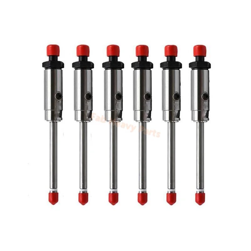 6 PCS Fuel Injector 7W - 7038 7W7038 0R - 4124 0R4124 Fits for Caterpillar CAT Engine 3306 3306B Tractor D6H D6D D6R - Fab Heavy Parts