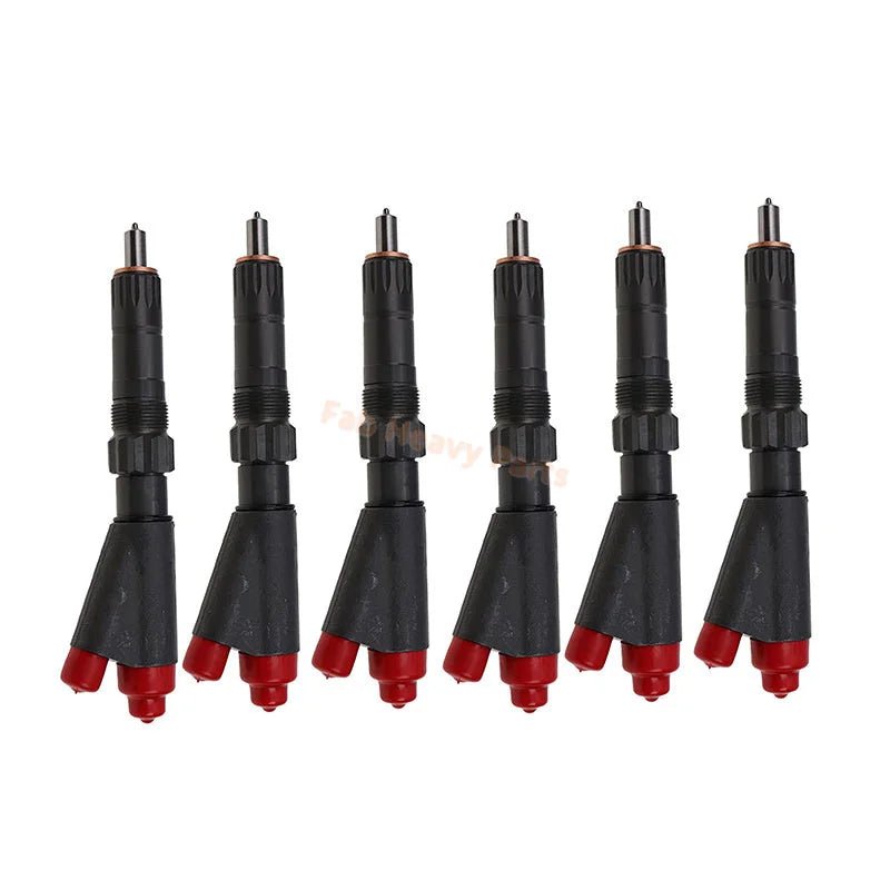 6 PCS Fuel Injector AR53091 SE500098 SE501107 AR51985 Fits for John Deere 4320 4430 4520 4620 5200 644A 6602 690 690B 6404 - Fab Heavy Parts