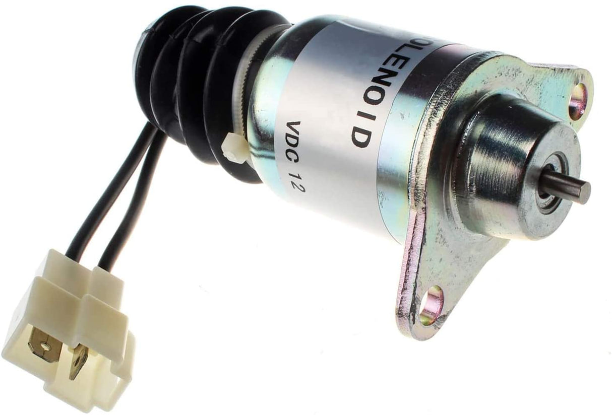 ShutOff Solenoid Valve 129271-77950 129209-77950 for Yanmar Marine Engine 2YM15 3YM30 3YM20 3JH5E 3JH4E 4JH4AE, 12V-Shut down solenoid-Fab Heavy Parts