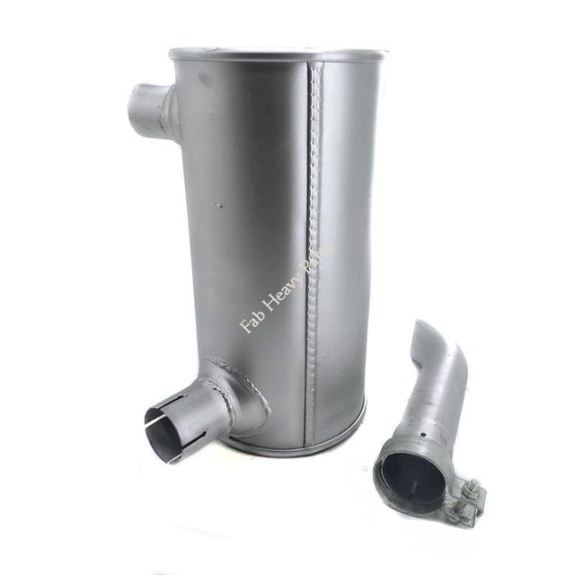 6205-11-5330 6207-11-5310 Muffler for Komatsu PC120-5 Excavator, Engine 4D95, w/ Pipe 2.8 Inch 70mm, Warranty 6 Months - Fab Heavy Parts