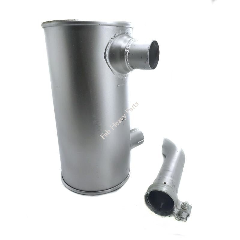 6205-11-5330 6207-11-5310 Muffler for Komatsu PC120-5 Excavator, Engine 4D95, w/ Pipe 2.8 Inch 70mm, Warranty 6 Months - Fab Heavy Parts