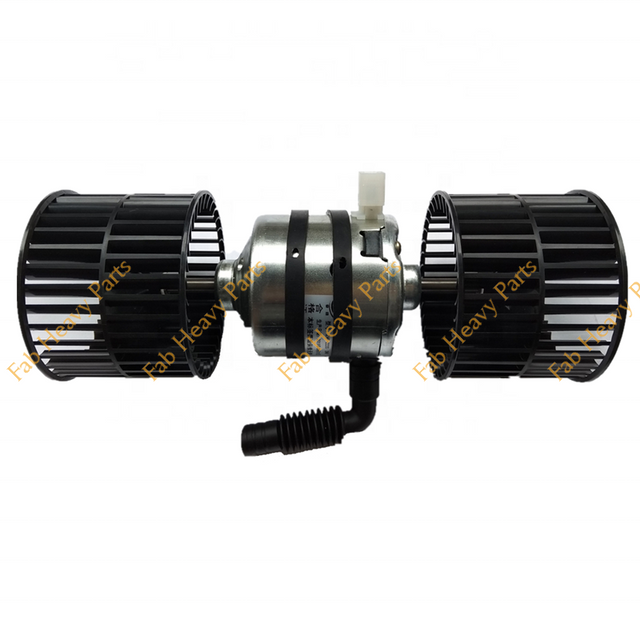 Uusi 24 V puhallinmoottori kaksoispyöräinen sopii Komatsu PC200-8 PC210-8 PC230-8 kaivinkoneeseen