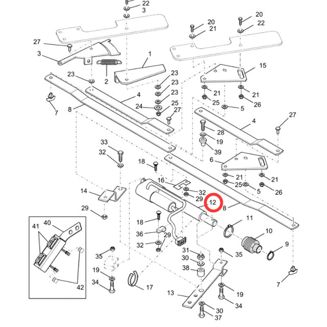 Actuator 84335407 para New Holland Combine CR9070 CR9080 CR9090 CX8070 CX8080 CX8090