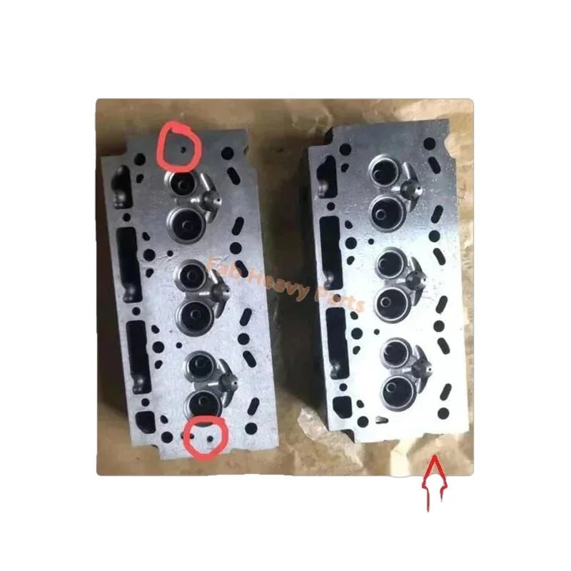 Bare Cylinder Head Fits for Komatsu Engine 3D84 - 1 3D84 - 1F - Fab Heavy Parts