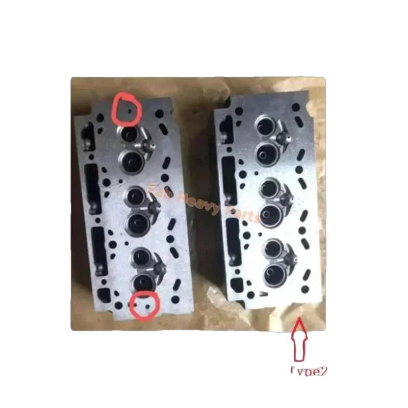 Bare Cylinder Head YM771058 - 11700 Fits for Komatsu 3D84 - 1A 3D84 - 1B 3D84 - 1C 3D84 - 1D 3D84 - 1F 3D84 - 1G 3D84 - 1H 3D84 - 1J Engine PC20 - 6 PC30 - 6 Excavator - Fab Heavy Parts