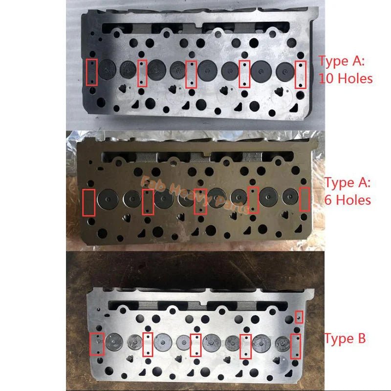 Complete Cylinder Head 19077 - 03048 for Kubota Engine V2203 Excavator KX121 - 2 KX161 - 2 - Fab Heavy Parts