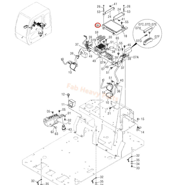 Controller 4487307 for Hitachi ZX200-1 ZX200 ZX200-E ZX200-HHE ZX200-X Excavator