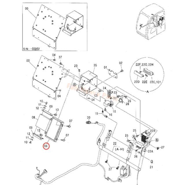 Contrôleur 9226744 pour Hitachi ZX135US ZX135US-E ZX135US-HCME ZX135USK ZX135UST ZX185USR
