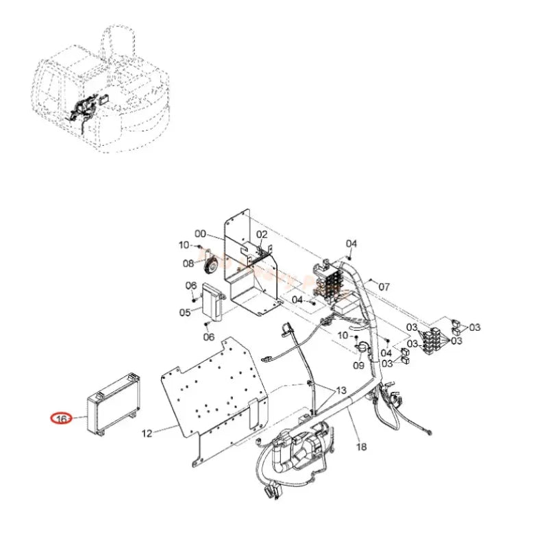 Controller 9276192 for Hitachi ZX135US-3 Excavator