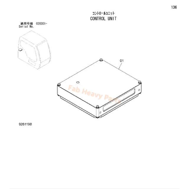 Controller Computer Board 9261197 for Hitachi ZX450LC-3 ZX450-3 ZX470H-3 ZX500LC-3 ZX520LCH-3