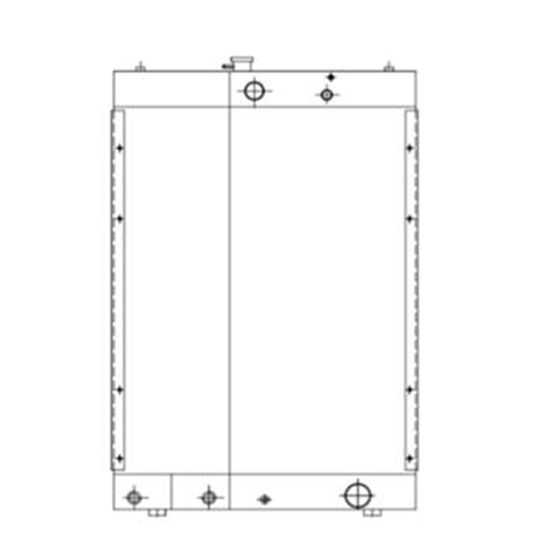Cooling Hydraulic Radiator 76053580 for Hitachi Wheel Loader D150