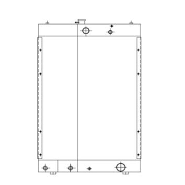 日立ホイールローダーD150用の冷却油圧ラジエーター76053580