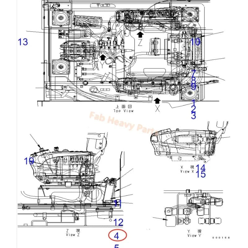 Fits For Komatsu Dump Truck CD110R - 2 Computer Control Panel 7835 - 26 - 2000 - Fab Heavy Parts