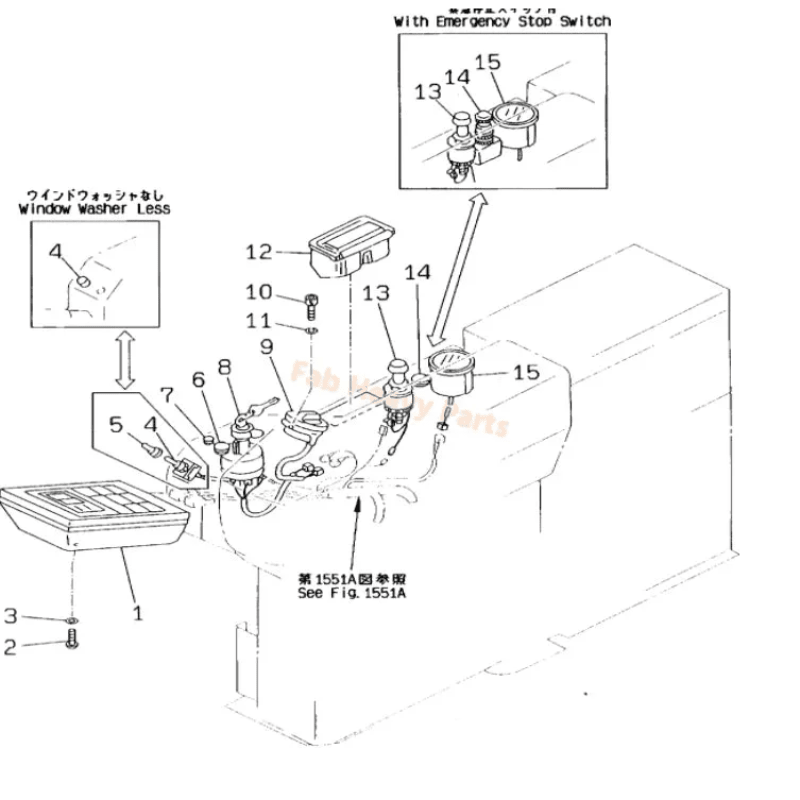 Fits For Komatsu Excavator PC120 - 5K PC130 - 5K PC150HD - 5K PC180LC - 5K Monitor Panel 7824 - 70 - 7000 - Fab Heavy Parts