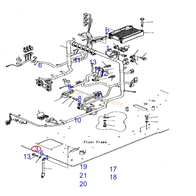 Fits For Komatsu Excavator PC300 - 7 PC300 - 7 - AA PC300LC - 7 PC300LC - 7 - BA PC350 - 7 PC350 - 7 - AA PC350LC - 7 PC350LC - 7 - BA Computer Control Panel 7835 - 26 - 2001 - Fab Heavy Parts