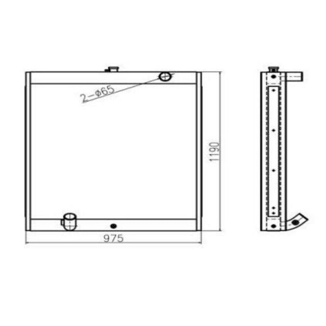 For Doosan Excavator DH330 Hydraulic Radiator Assembly