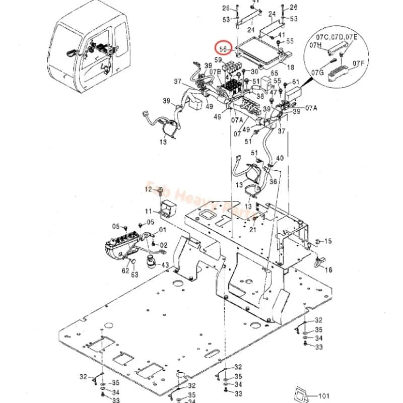 For Hitachi Excavator ZX200 ZX225USR 330C LC JD Computer Board Controller 9226755 - Fab Heavy Parts