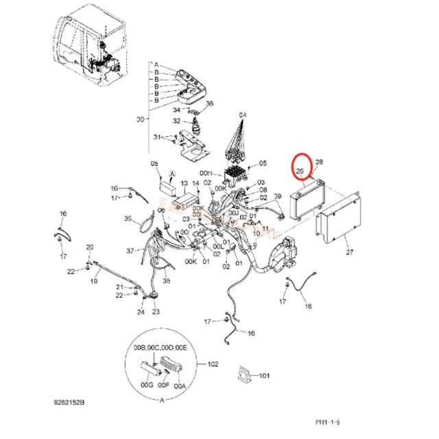 Voor Hitachi Graafmachine ZX240-3 ZX250K-3 ZX250LC-3 Grote Controller V-ECU 9292115