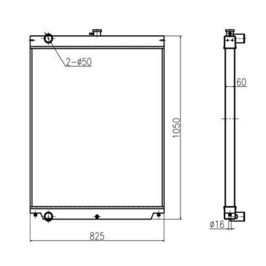 For Hitachi Excavator ZX360 Hydraulic Radiator Core Assembly